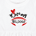 thumbnail image 4 of Inktastic Love My Bulldogs Football Girls Baby Dress, 4 of 5