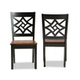 thumbnail image 3 of Baxton Studio Nicolette Dining Chair, Set of 2, Dark Brown, 3 of 8