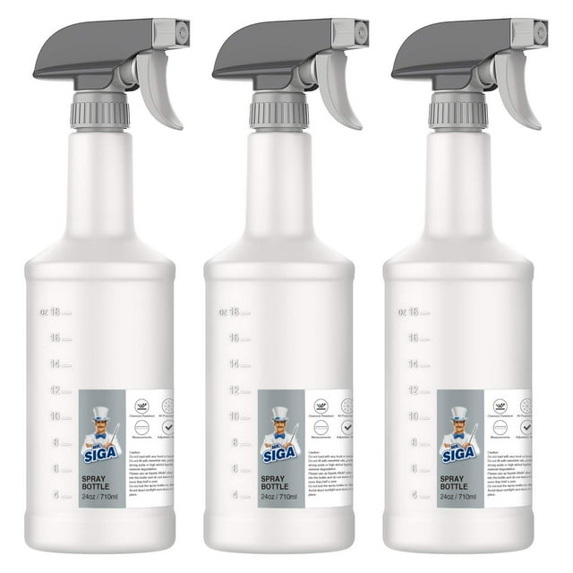 Botellas de aerosol MR.SIGA de 700 ml, resistentes, reutilizables, paquete de 3