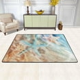 thumbnail image 2 of SKYSONIC 72x48in Starfish Sea Sand Wave Area Rug, Summer Beach Vacation Non-Slip Floor Carpet for Indoor Living Dining Room and Bedroom Area, 2 of 7