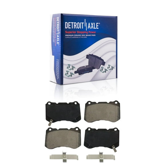 Detroit Axle - Front Ceramic Brake Pads w/Hardware Replacement for 2004-2008 Acura TL
