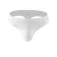 thumbnail image 2 of Swuxness Mens Low Waist Thong Briefs, Men Sport Underpants, Men's Seamless Comfortable Bare Feeling Elastic Breathable Low Waist Stretch Panties White, XXXL, 2 of 3