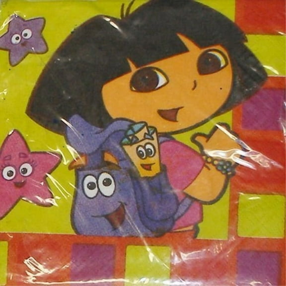 dora the explorer 'star catcher' small napkins (16ct)