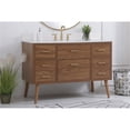thumbnail image 2 of Elegant Decor Boise 48" MDF Bathroom Vanity with Backsplash in Walnut Brown, 2 of 8