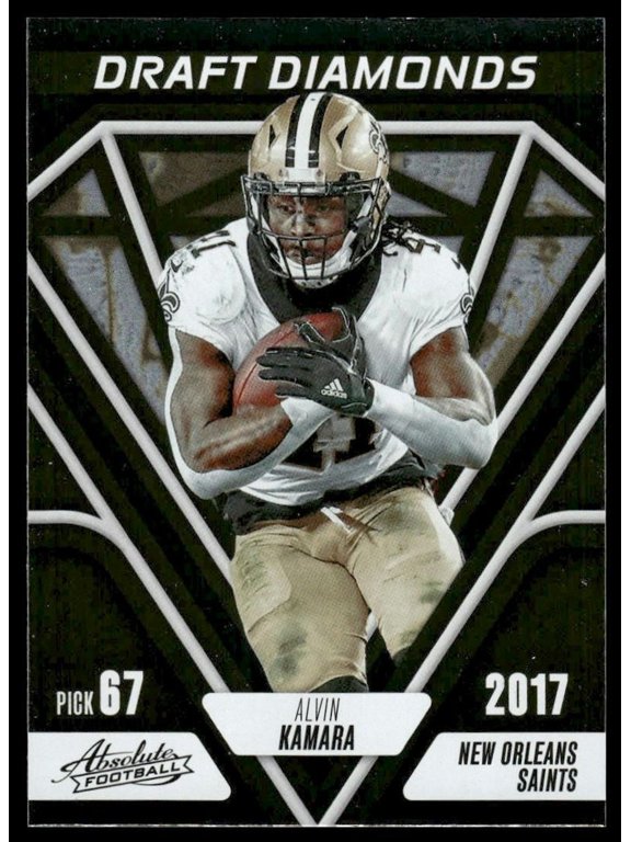 2023 Panini Absolute Football Draft Diamonds Alvin Kamara New Orleans Saints DD-6 Football Card