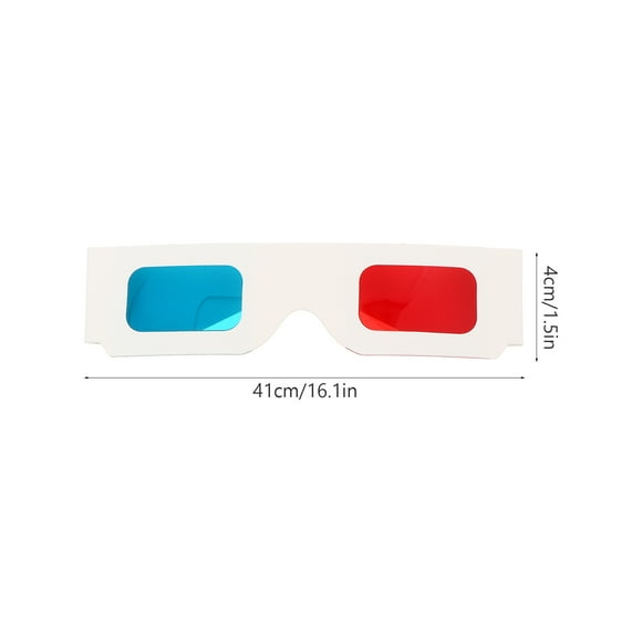 100Pcs 3D Glasses Kids Adults Paper Red And Blue Cardboard Glasses 3D Game Glasses Anaglyph