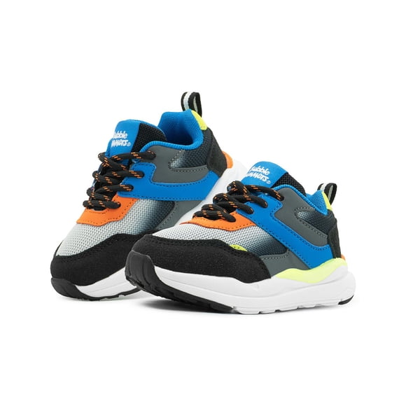 Tenis Niño Bubble Gummers Negro/Rey Solid Antiderrapante 20