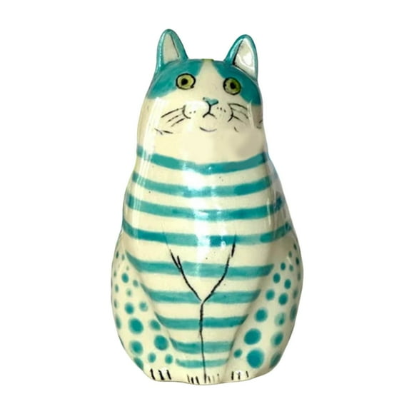 Resin Crafts Polka Dot Cat Vase For Cat Lovers 4 for Wooden Flower Pot Holder Metal Flower Pot Holder Metal Flower Stand Outdoor Modern Flower Pot Holder Potted Live Large Small Glass Vase Ceramic