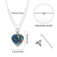SKYSONIC Customizable Pet Urn Necklace Honor Your Pet 3D School Fish