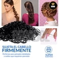 thumbnail image 4 of Paquete 500 Ligas Elásticas Gomas Para Cabello Niña Negras, 4 of 4
