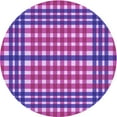 thumbnail image 1 of Ahgly Company Machine Washable Indoor Round Transitional Purple Area Rugs, 4' Round, 1 of 7