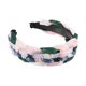 thumbnail image 5 of Diadema Con nudo de tul Unique Bargains perlas ostentosas mujer rosa verde 1.18 pulgadas, 5 of 7