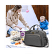thumbnail image 3 of Pañaleras Mochila De Bebe Moderna Pañalera Multiusos Viaje Belug Gris, 3 of 4