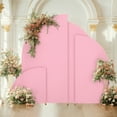 thumbnail image 3 of Background Arch Stand Backdrop Stand Set With 2-Sided Design Half Moon Shape Reusable Arch Backdrop Stand Cover For Wedding, 3 of 9