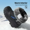 thumbnail image 3 of DREAM PAIRS Mid Calf Waterproof Winter Snow Boots Kamick for Big Kid Boys & Girls. color Black/Royal, size 13., 3 of 6