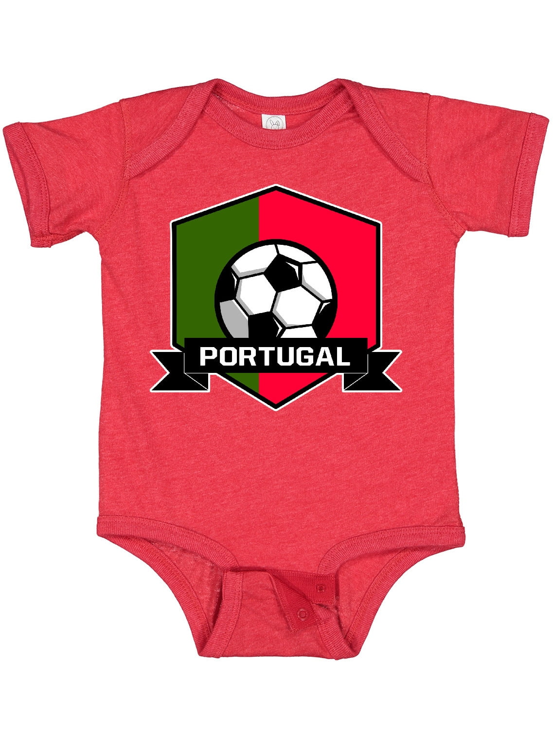 Baby Portugal Team Bodysuit Infant Soccer Jersey Futbol Flag T-Shirt All Seasons 
