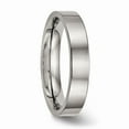 thumbnail image 4 of Titanium Polished Flat Comfort Back Ring Size: 10; for Adults and Teens; for Women and Men, 4 of 6
