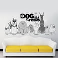 thumbnail image 1 of Calcomanías de pegatinas de arte de pared de salón impermeables de PVC con patrón de perros Ndcxsfigh Libre de BPA, 1 of 7