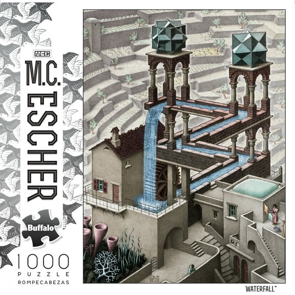 Buffalo Games M.C. Escher: Waterfall, 1000 Piece Jigsaw Puzzle