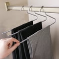 thumbnail image 2 of Z-Shaped Pants Hanger | Non-Slip Heavy-Duty Iron Clothes Rack | Space Saving Closet Storage Organizer | 3-Pack, 2 of 6