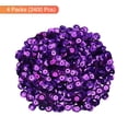 thumbnail image 3 of Loose Sequins 6MM Silver Backed Sequins 2400Pcs Embroidery Sequins for Jewelry Making Crafts Sewing,Deep Purple, 3 of 5