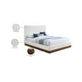 thumbnail image 2 of Meridian Furniture Emmet Cream Chenille Fabric King Bed, 2 of 8