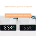 thumbnail image 2 of Reloj Electrónico Silencioso Con Pantalla Led Alimentado Por Batería/Reloj Digital Enchufable Con Función De Control De Voz Para Dormitorio Dormitorio Noticed HA019610-00, 2 of 7
