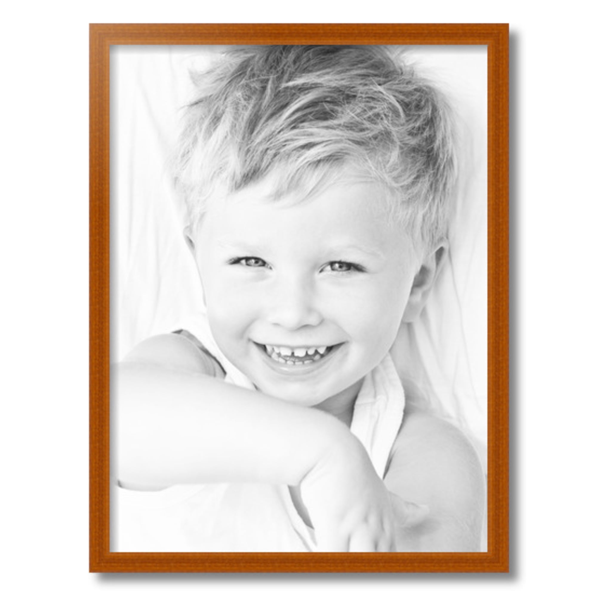 ArtToFrames 18" x 24" Honey Picture Frame, 18x24 inch Brown Wood Poster Frame (WOM-4093), 1 Pack