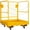 36x36 in, variant on Forklift Security Cage 36"x36" Work Platform - 1200 lbs Capacity Lift Basket with Casters & Chain-Secured Gate