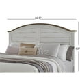 thumbnail image 7 of Meadowbrook White-Washed Wood Farmhouse Queen Size Arched Panel Headboard, 7 of 7