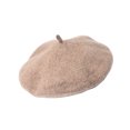thumbnail image 3 of Guardurnaity Boina lisa para mujer, boina francesa de lana, sombrero de mujer de invierno y otoño de alta Sombreros Caqui Guardurnaity AP000331-03, 3 of 6