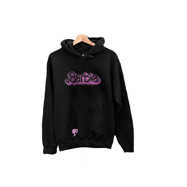 Sudadera Barbie con diseño en 3D Negra negro M Bodega Aurrera en