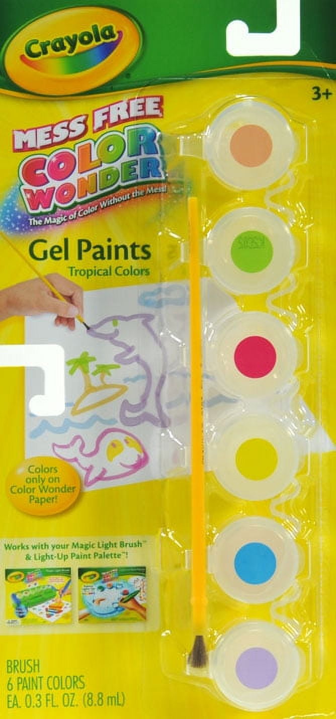  Crayola Color Wonder Gel Tropical Paint Palette Refill 6 paint  colors