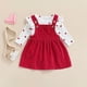 thumbnail image 2 of Conjunto de ropa para bebé niña, vestido para recién nacida, mono de flores de manga larga, mono de pana, conjuntos para bebé, 2 of 5