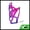 Purple, variant on Unique Bargains Bike Bottle Cage Rack Integrally-formed Plastic Drinks Holder Purple