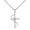 Silver, variant on Fashion Silver Crossing Pendant Necklaces for Women Exquisite Diamond Rhinestone Geometric Charm Necklace Choker Jewelry Gifts