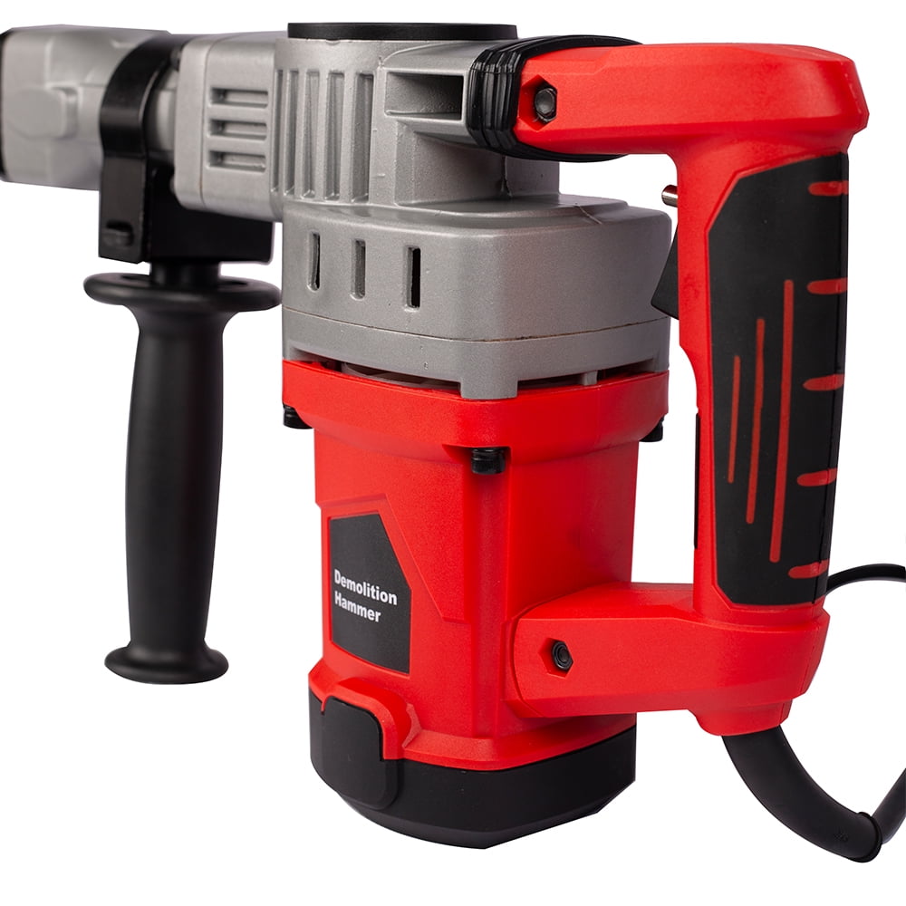 CJC 1280W Heavy Duty Electric Demolition Jack Hammer Concrete Breaker Power Trigger Lock with Chisel Bit & Carrying Case