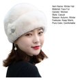 thumbnail image 4 of Female Hat Cold Resistant Russian Casual Winter Thermal Middle-aged Ladies Cap, 4 of 4