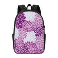 thumbnail image 2 of YFYANG 17" Laptop Backpack, Purple Vintage Flower Pattern Fashion Travel Work Backpack with USB and Headphone Cable Interface for Men and Women, 2 of 8