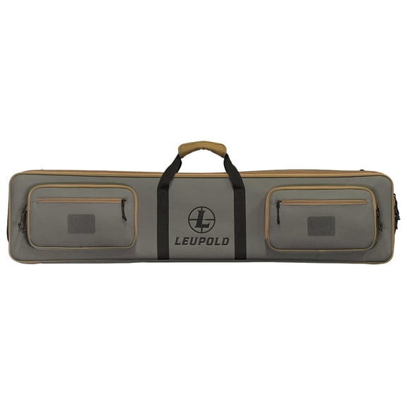 Leupold Rendezvous Rifle Case, Semi-Rigid EVA, Weather-Resistant 900D Nylon, Padded Interior, Dual Pockets, Gray (183918)