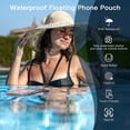 thumbnail image 4 of MATEPROX Waterproof Phone Case, Floating Water Proof Phone Pouch with Lanyard up to 6.9‘’ for iPhone Swimming Skiing Drifting-Black, 4 of 7