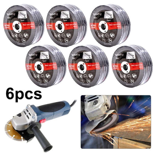 Φ76 * 4 0 Mm Amoladora Angular Alta Dureza Disco Abrasivo Accesorios para Amoladora Angular Eléctrica Litio Disco Abrasivo Disco Abrasivo Malla Doble (5 Piezas) (más Embalaje) (76 * 4 Mm)