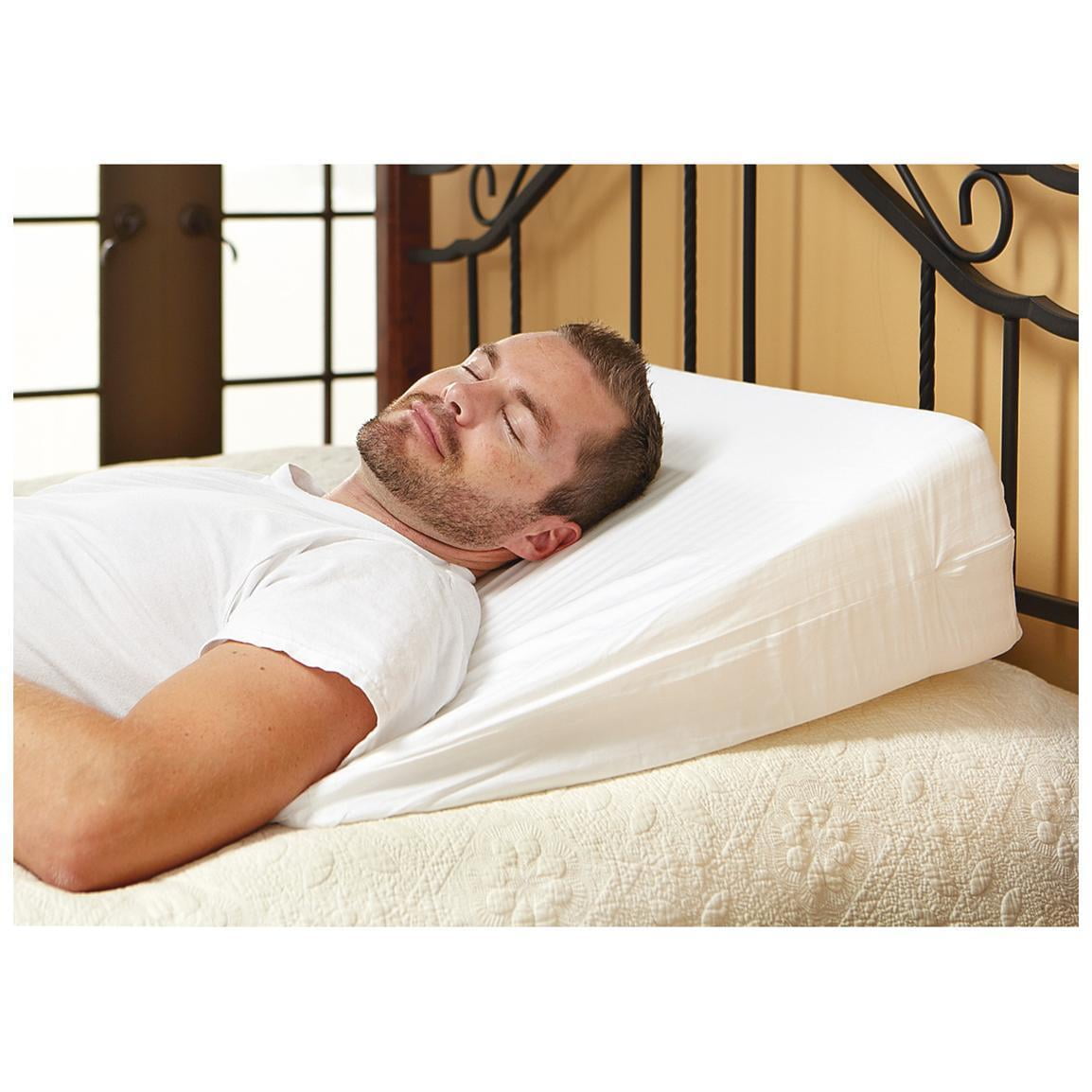 Luxury Foam Wedge Pillow Support Sleep Pillow Acid Reflux Wedge Pillow Walmart Com Walmart Com
