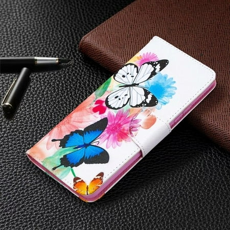 QWZNDZGR Painted leather phone case For Huawei P8 P9 P10 P20 P30 P40 Lite Plus Pro Mate10 20 Lite Psmart 2020 2021 Z Case