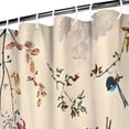 thumbnail image 3 of Pioneer Flower Floral Print Pattern Shower Curtain 72"x84" ,Bathroom Decorative Shower Curtains Set with 12 Hooks,Modern Waterproof Washable Shower Curtain, 3 of 6