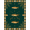 Green, Pattern 5, variant on Design&I 6'x9' Washable Area Rug Sleek Flatweave Pet Friendly Fish Cabin Trophy Mount Layout Lake Motifs Fishing Clownfish for Queen Size Bedroom, Under Bed