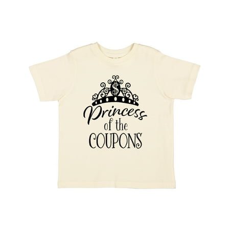 

Inktastic Princess of the Coupons Crown in Black Gift Toddler Boy or Toddler Girl T-Shirt