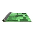 thumbnail image 2 of Ahgly Company Indoor Rectangle Patchwork Emerald Green Transitional Area Rugs, 4' x 6', 2 of 4
