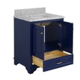 thumbnail image 6 of Nantucket 30" Bathroom Vanity with Royal Blue Cabinet and Carrara Marble Top, 6 of 6