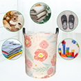 thumbnail image 4 of XMXT Collapsible Laundry Basket, Cute Red Flowers Pattern Waterproof Laundry Hampers Storage Baskets Dirty Clothes Hamper, 62L, 4 of 8